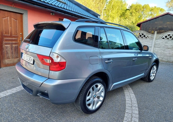 BMW X3 cena 28400 przebieg: 200310, rok produkcji 2006 z Poręba małe 352